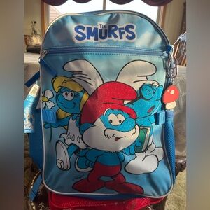 Smurfs Backpack / Water Bottle/ Keychain NWT